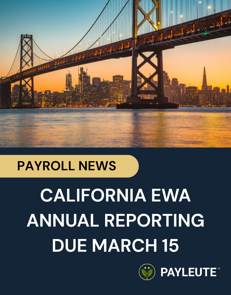 CAlIFORNIA EWA Update